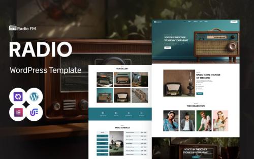 Radio FM - Modern Radio And Show Schedule WordPress Elementor Theme theme free